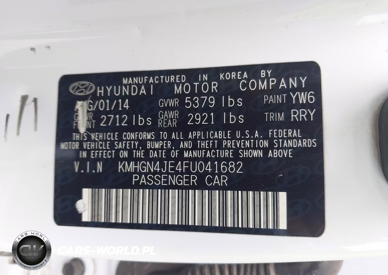 2015 Hyundai Genesis 3.8 VIN:KMHGN4JE4FU041682 - 9