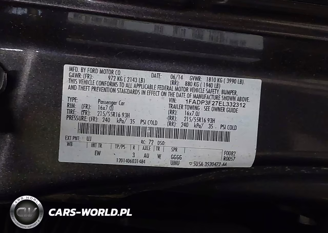 2014 Ford Focus Se VIN:1FADP3F27EL332312 - 9