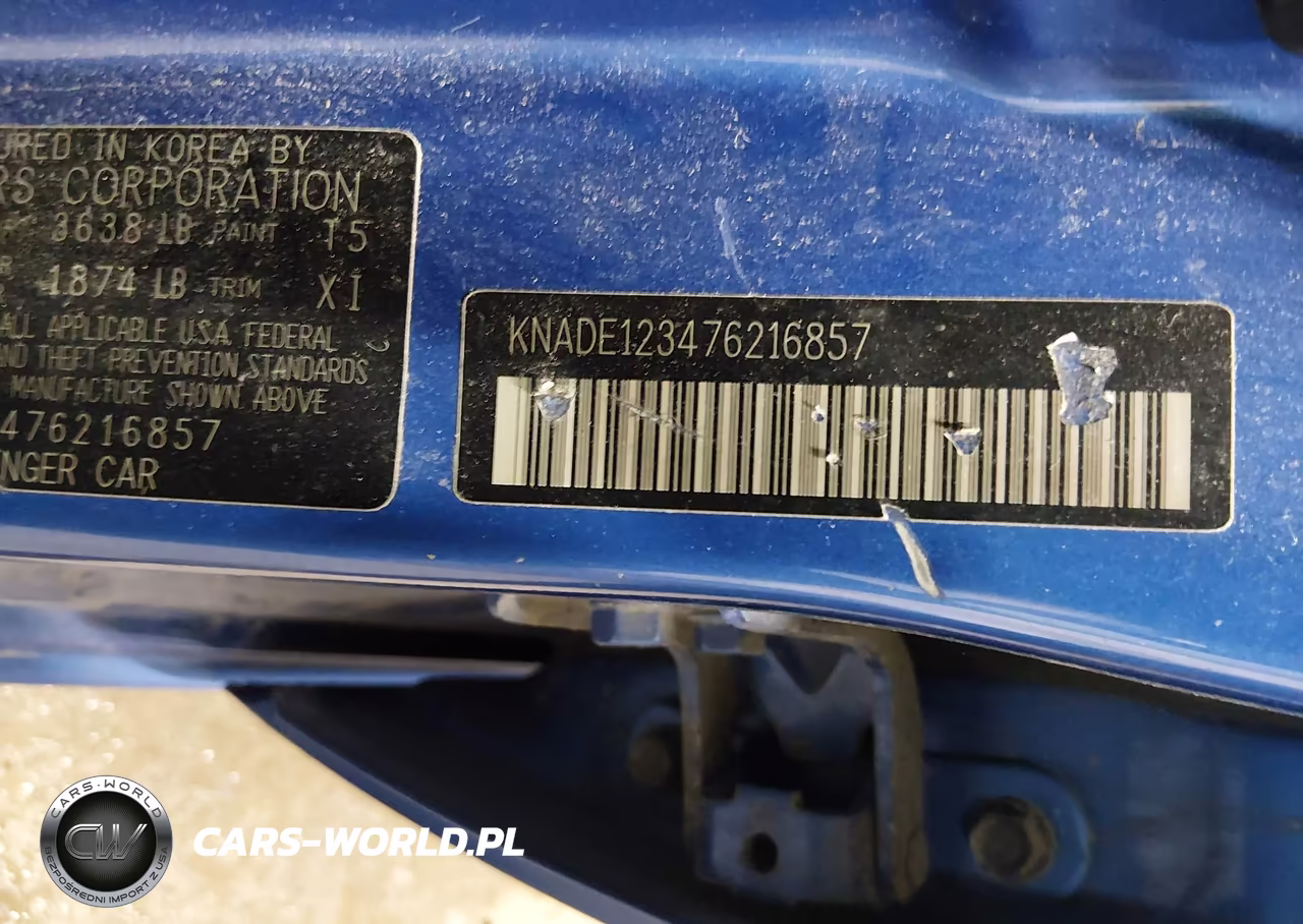 2007 Kia Rio Lx VIN:KNADE123476216857 - 9
