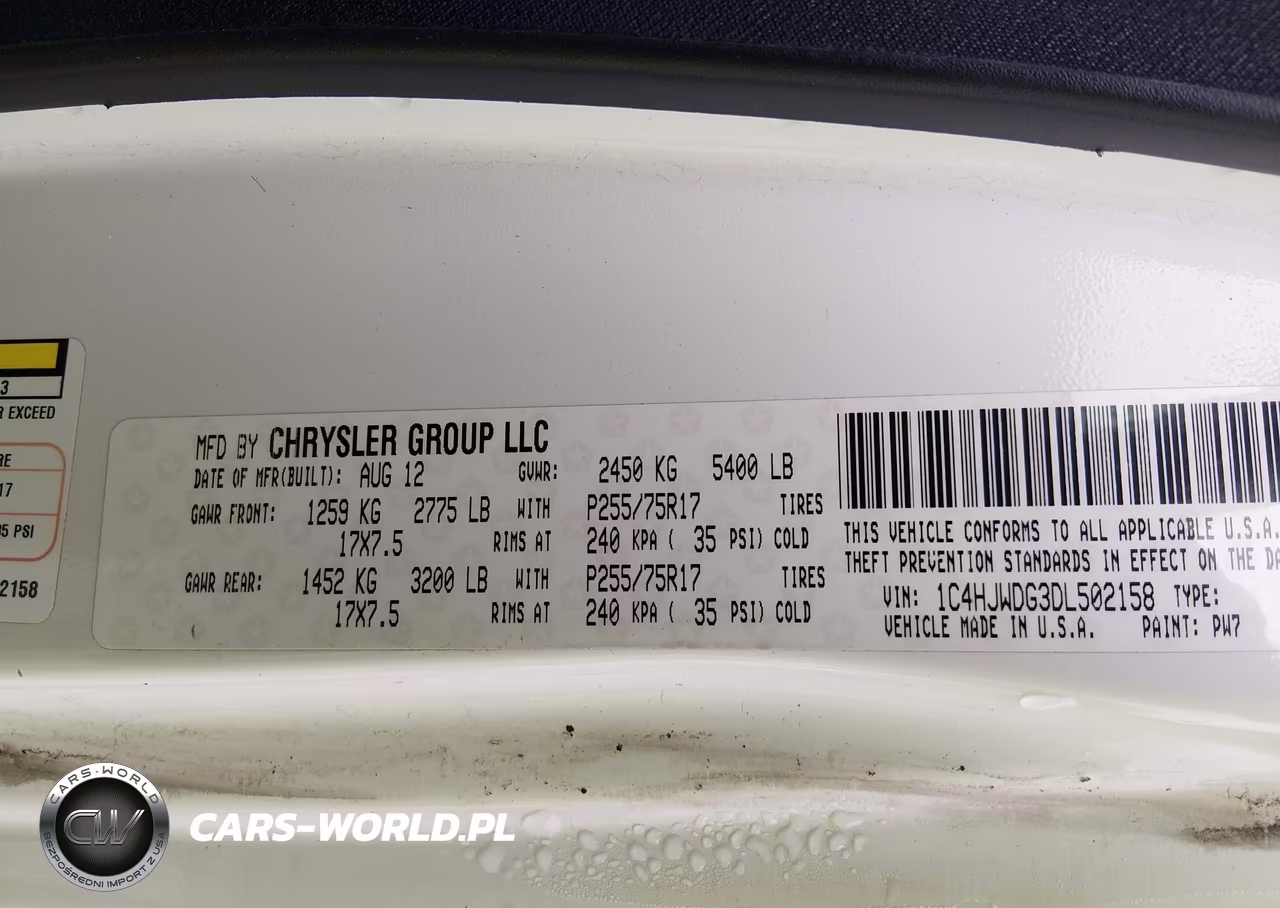 2013 Jeep Wrangler Unlimited Sport VIN:1C4HJWDG3DL502158 - 9