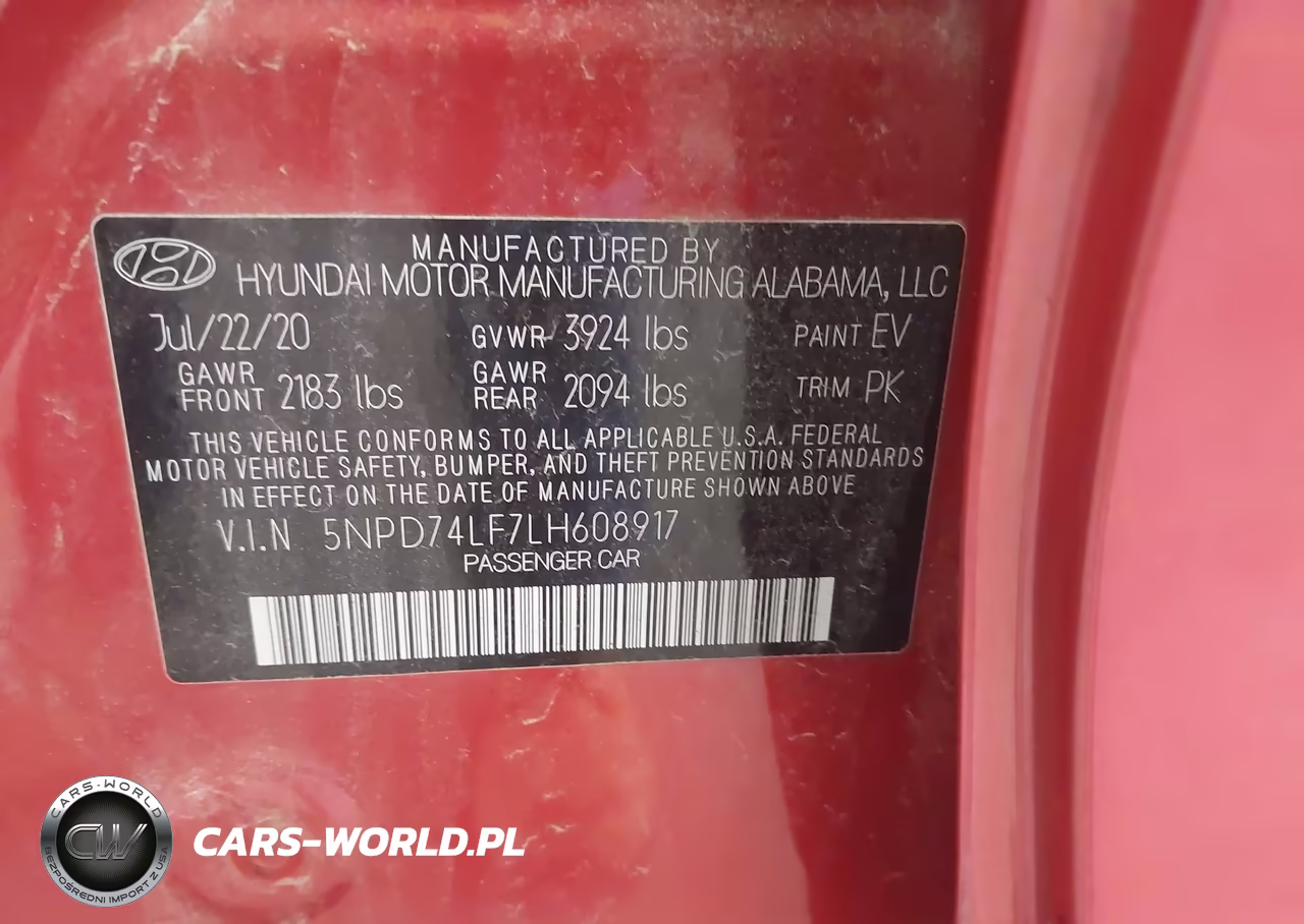 2020 Hyundai Elantra Se VIN:5NPD74LF7LH608917 - 9