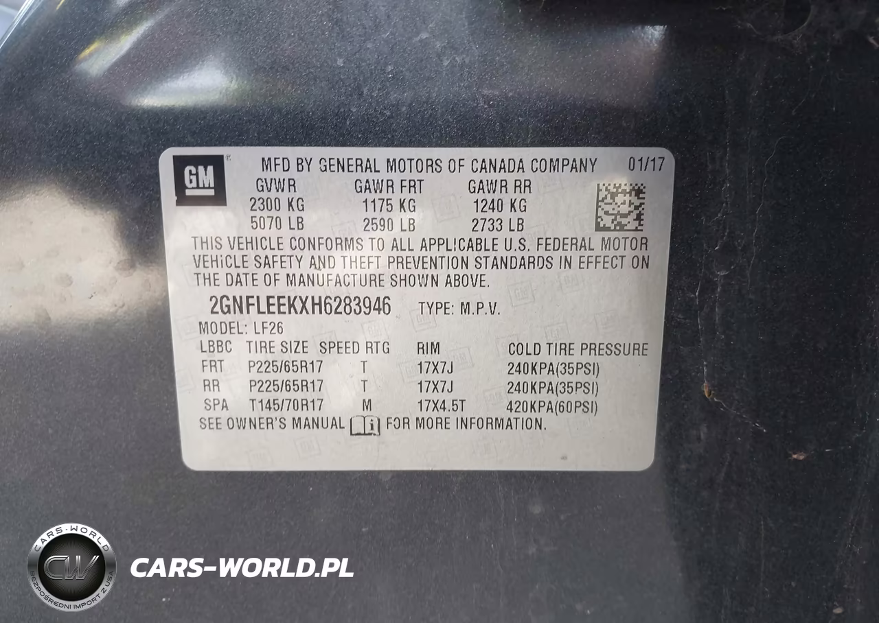 2017 Chevrolet Equinox Ls VIN:2GNFLEEKXH6283946 - 9