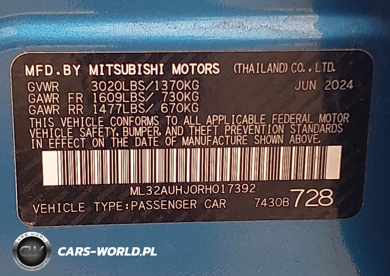 2024 Mitsubishi Mirage Es-Le VIN:ML32AUHJ0RH017392 - 9