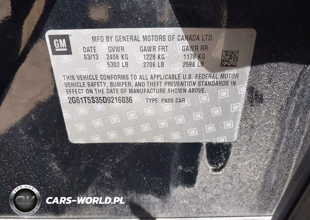 2013 Cadillac Xts Premium VIN:2G61T5S35D9216036 - 9