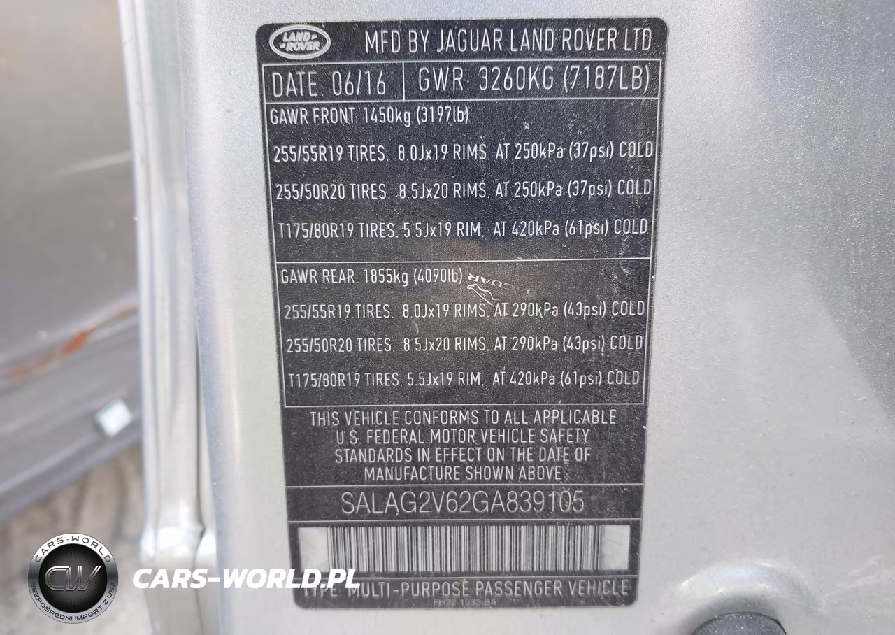 2016 Land Rover Lr4 VIN:SALAG2V62GA839105 - 9