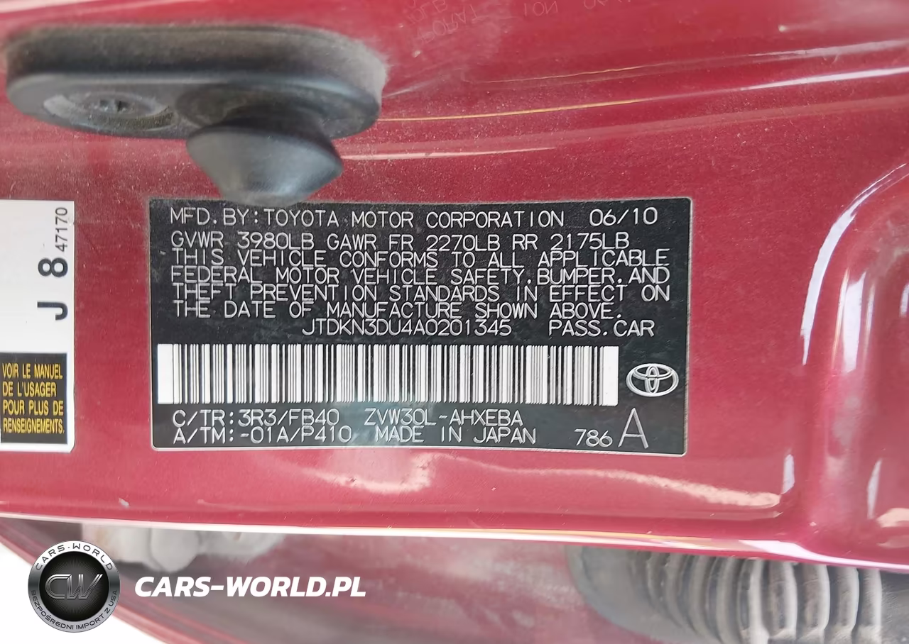 2010 Toyota Prius Ii VIN:JTDKN3DU4A0201345 - 9