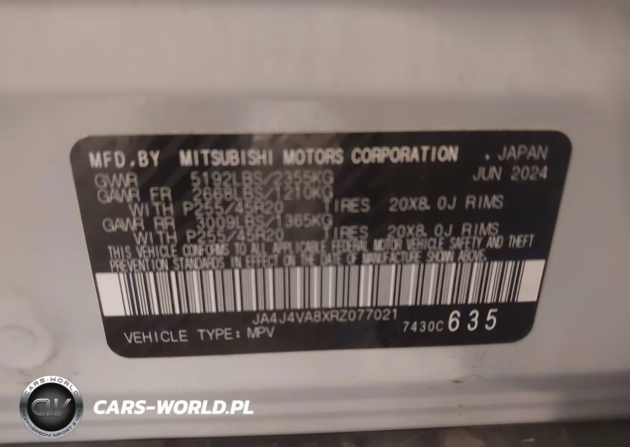 2024 Mitsubishi Outlander Se 2.5 S-Awc-Se Black Edition S-Awc-Se Black Edition W-Pano Roof S-Awc-Se Ralliart S-Awc VIN:JA4J4VA8XRZ077021 - 9