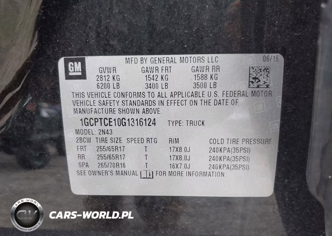 2016 Chevrolet Colorado Lt VIN:1GCPTCE10G1316124 - 9