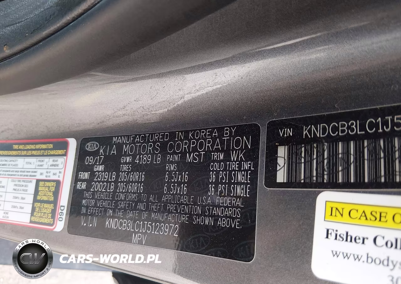 2018 Kia Niro Lx VIN:KNDCB3LC1J5123972 - 9