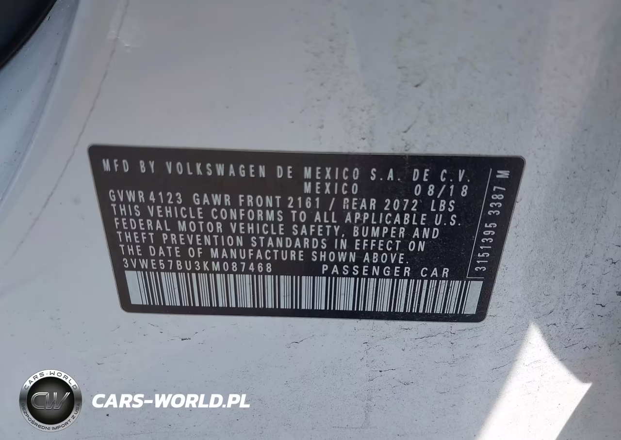 2019 Volkswagen Jetta 1.4T Sel VIN:3VWE57BU3KM087468 - 9