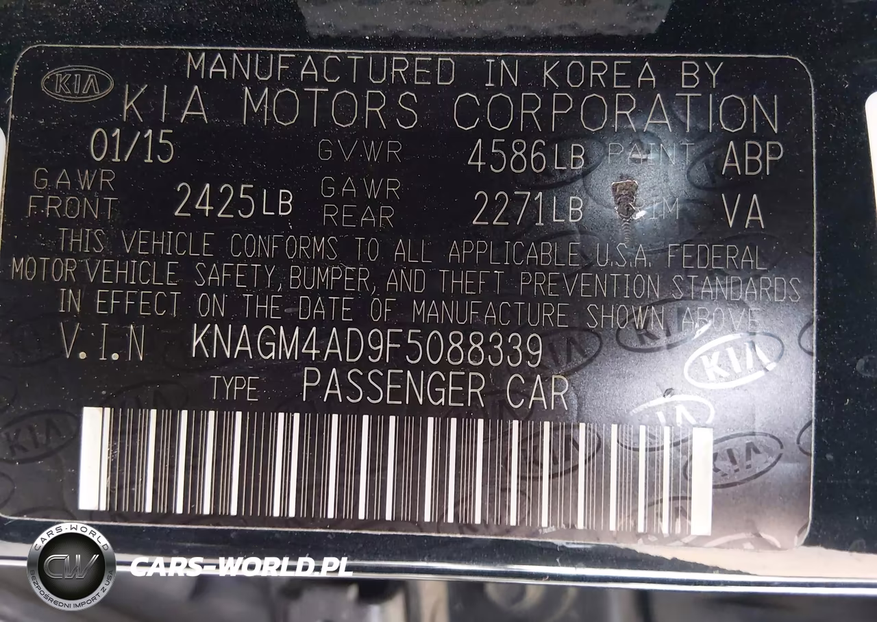 2015 Kia Optima Hybrid VIN:KNAGM4AD9F5088339 - 9