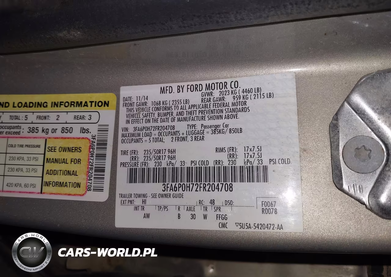 2015 Ford Fusion Se VIN:3FA6P0H72FR204708 - 9