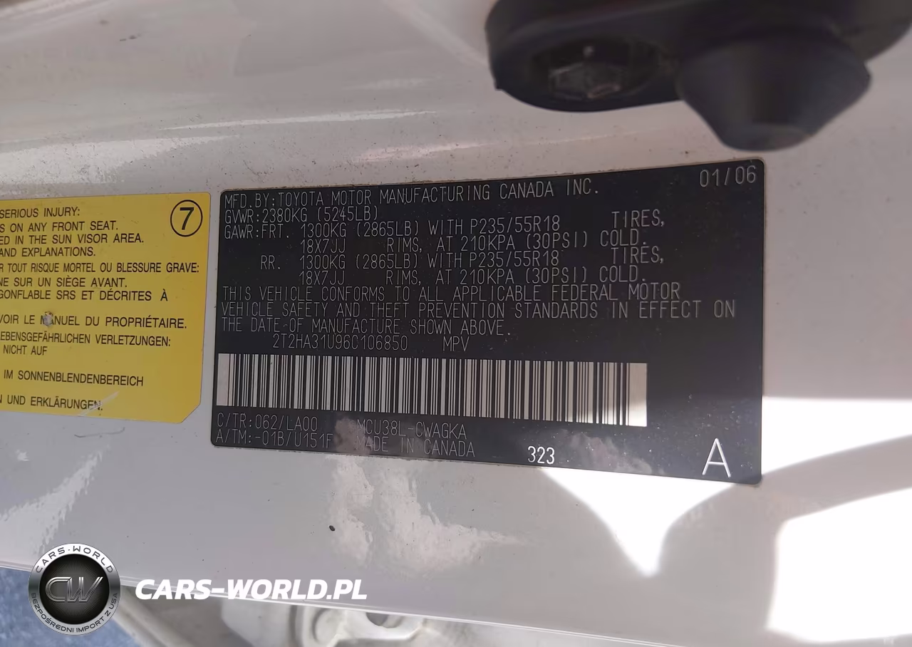 2006 Lexus Rx 330 VIN:2T2HA31U96C106850 - 9