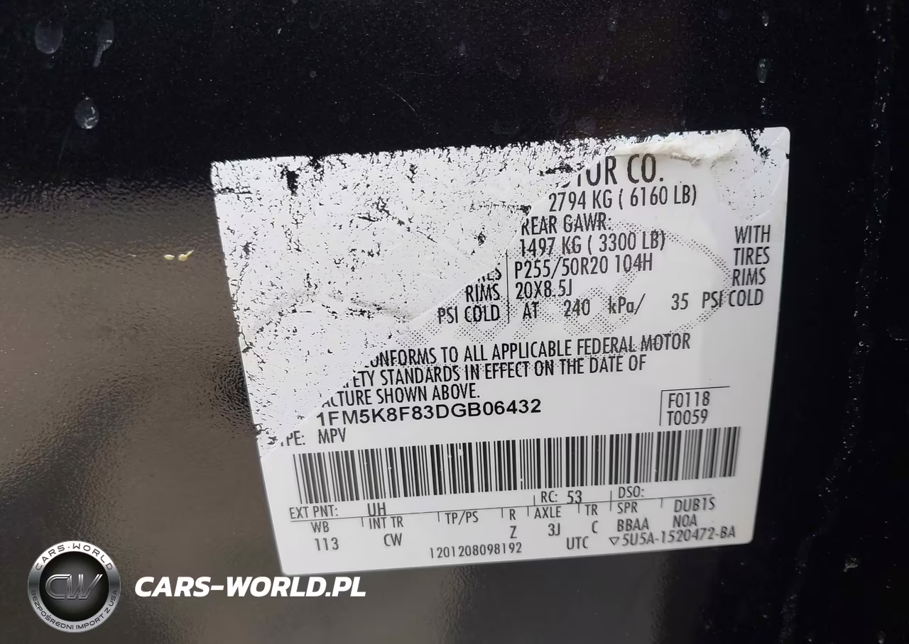 2013 Ford Explorer Limited VIN:1FM5K8F83DGB06432 - 9