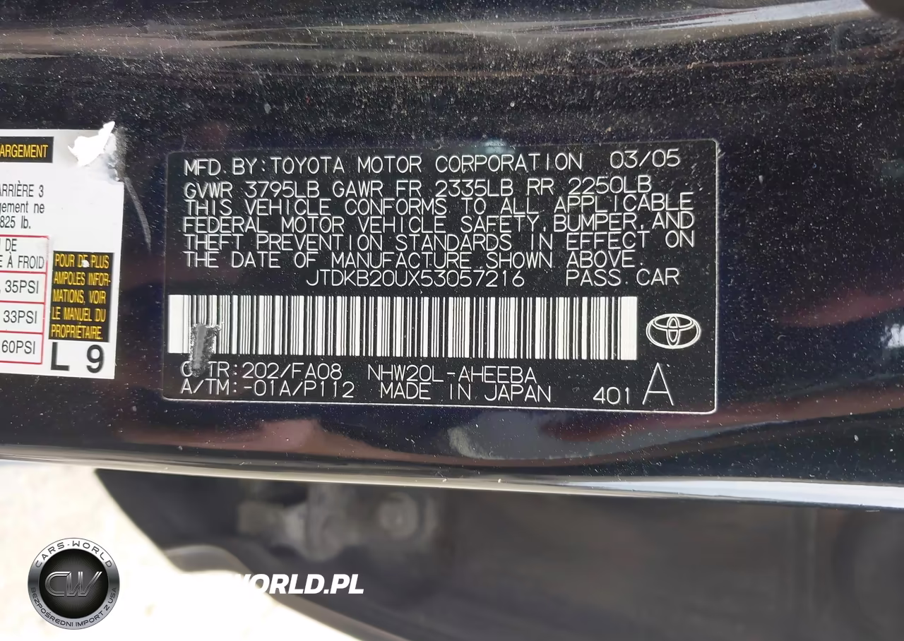 2005 Toyota Prius VIN:JTDKB20UX53057216 - 9