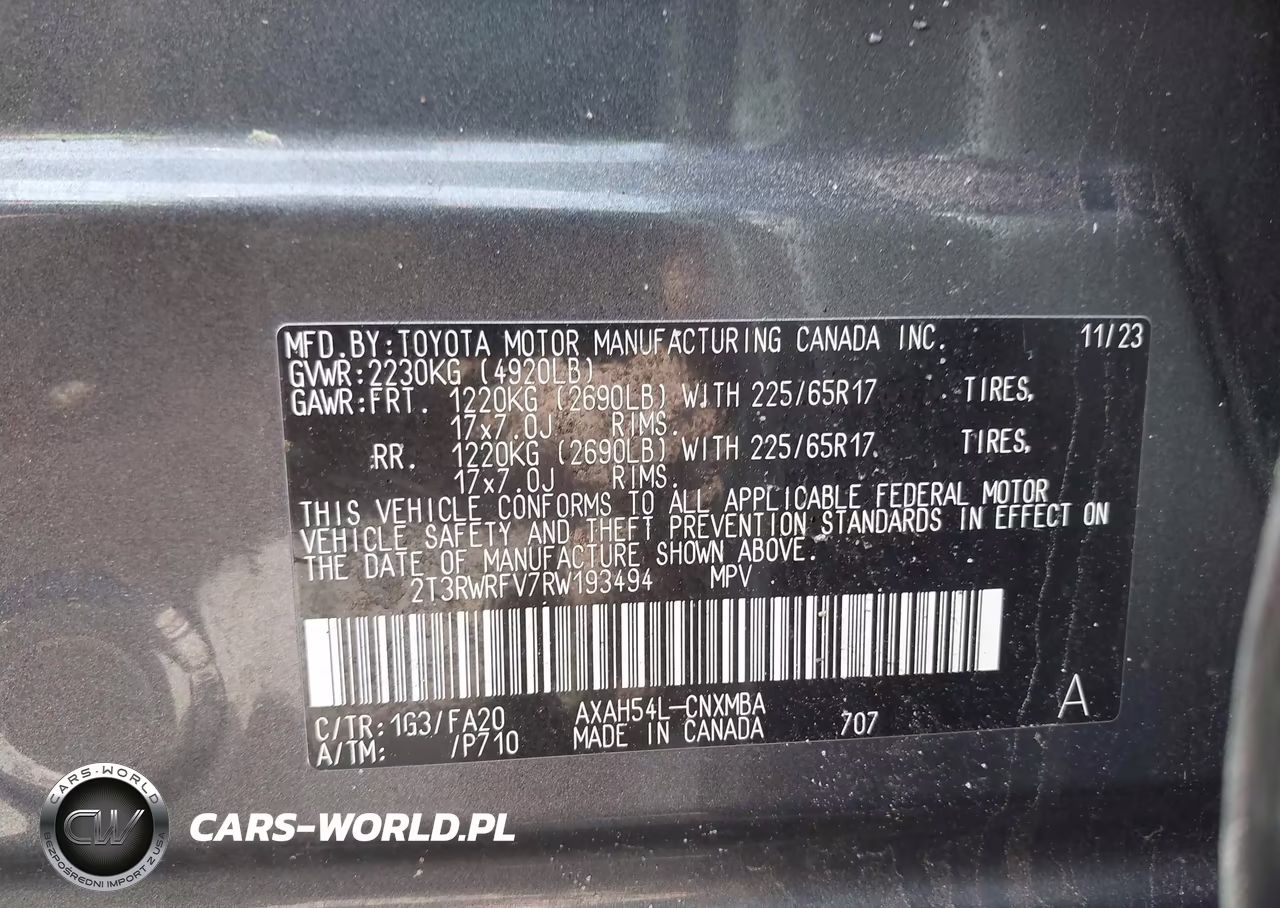 2024 Toyota Rav4 Hybrid Xle VIN:2T3RWRFV7RW193494 - 9