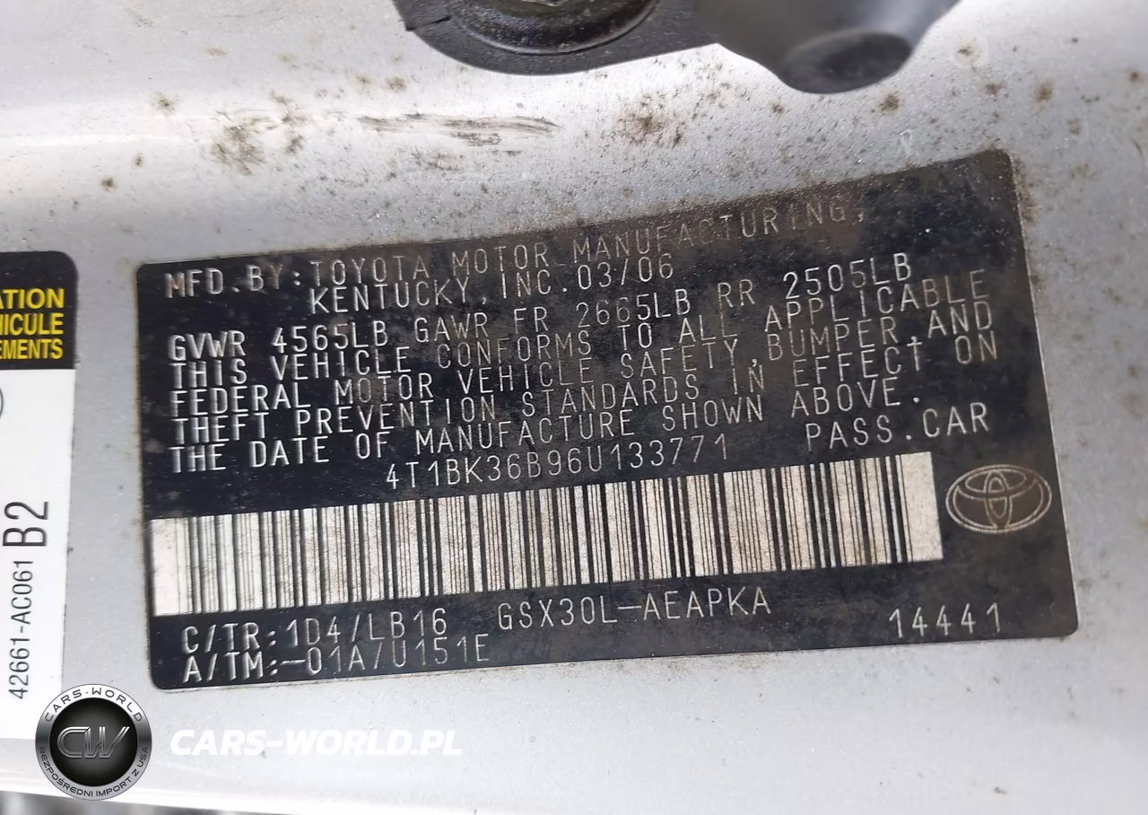 2006 Toyota Avalon Limited VIN:4T1BK36B96U133771 - 9