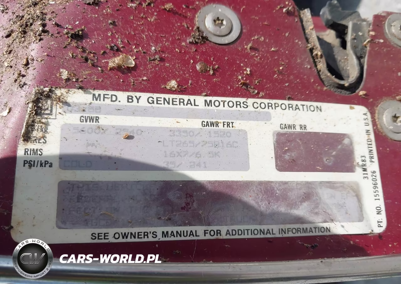 1988 Chevrolet Gmt-400 K1500 VIN:1GCDK14KXJZ233605 - 9