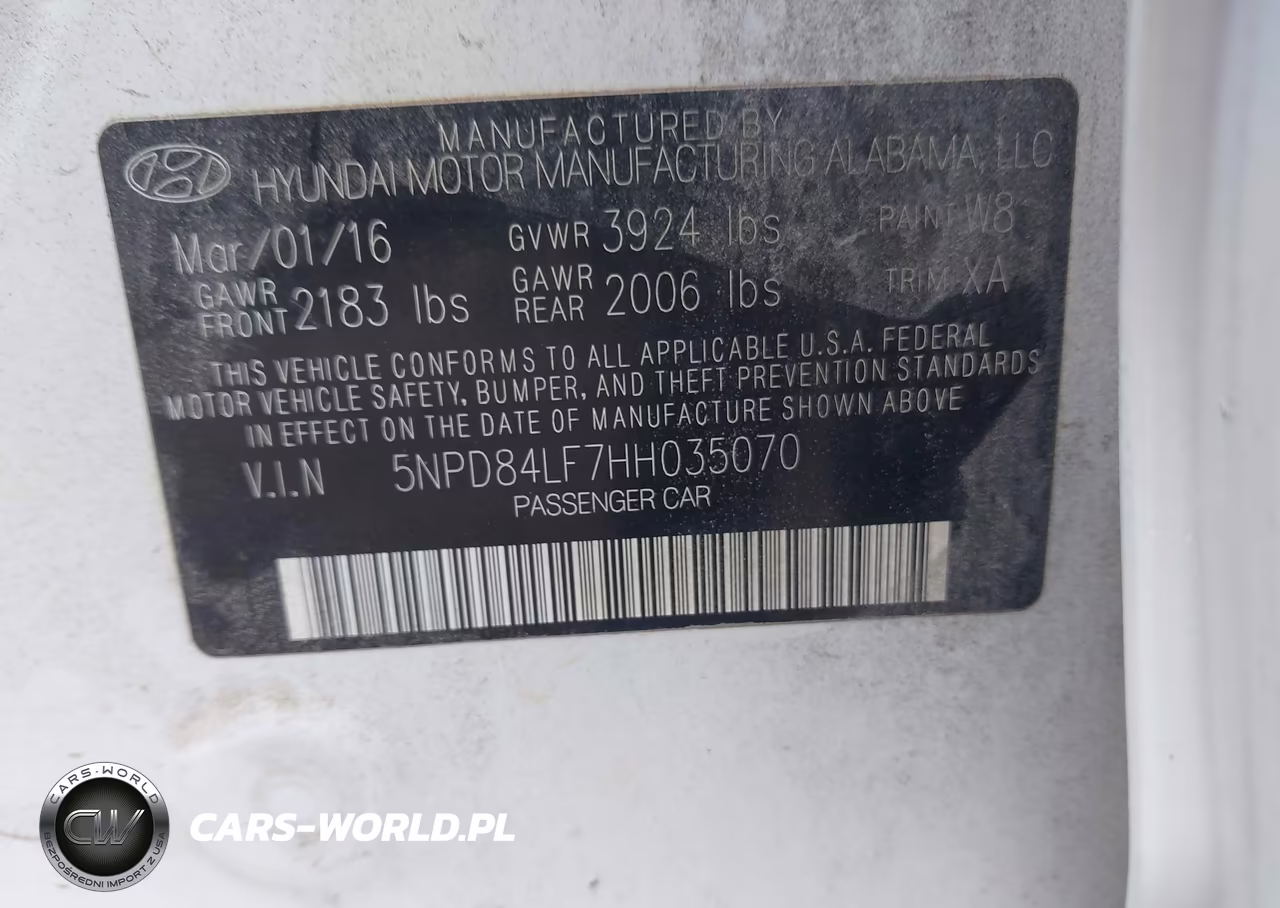 2017 Hyundai Elantra Se VIN:5NPD84LF7HH035070 - 9