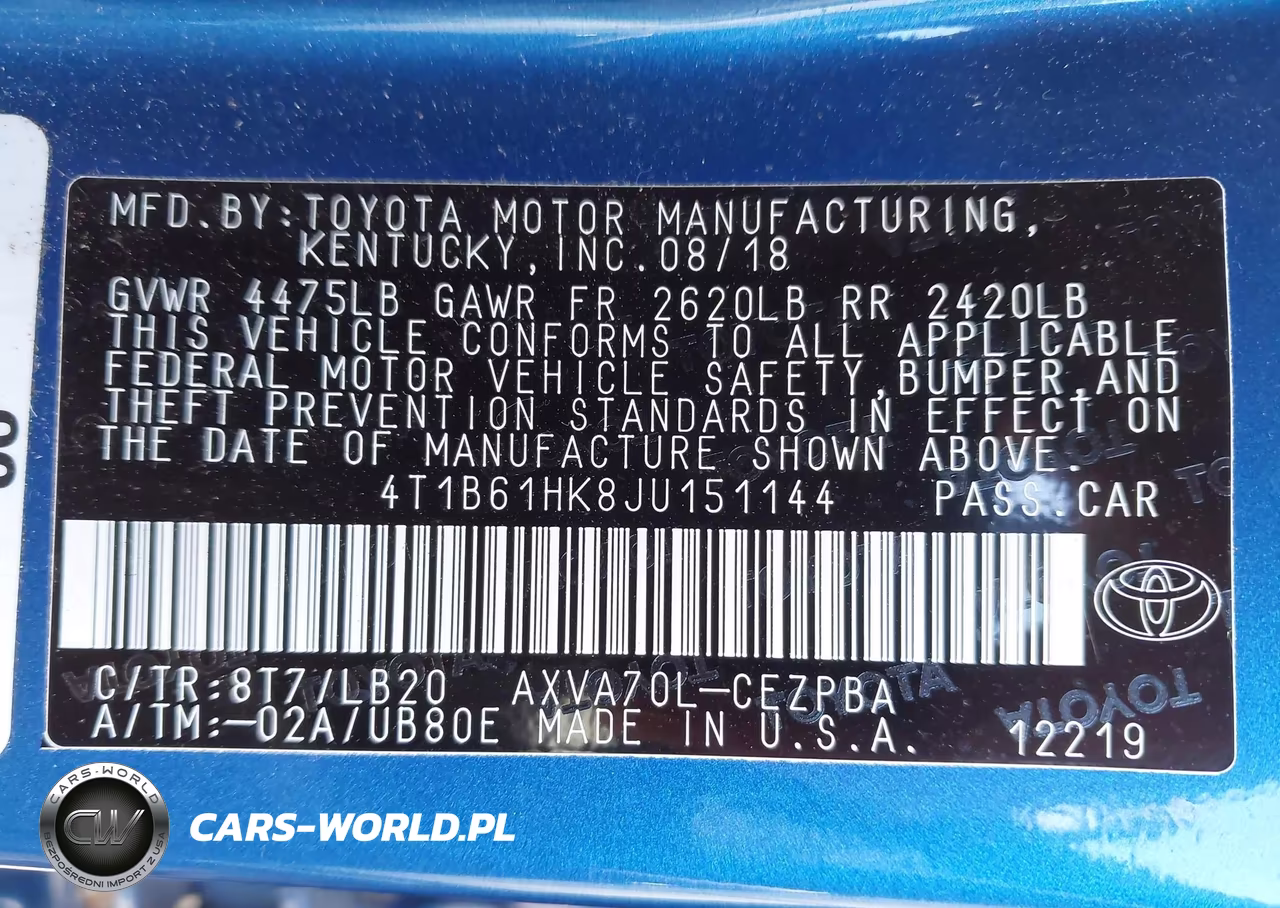 2018 Toyota Camry Xse VIN:4T1B61HK8JU151144 - 9