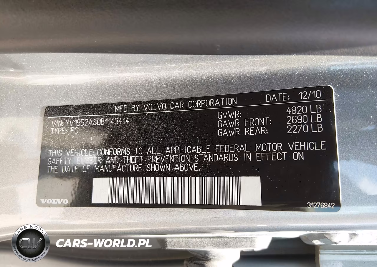 2011 Volvo S80 3.2 VIN:YV1952AS0B1143414 - 9