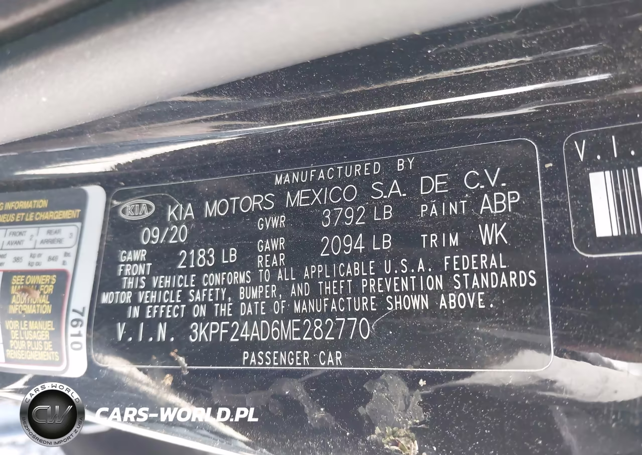 2021 Kia Forte Lxs VIN:3KPF24AD6ME282770 - 9