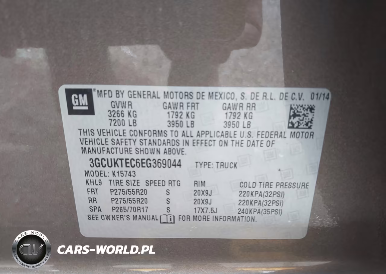 2014 Chevrolet Silverado 1500 High Country VIN:3GCUKTEC6EG369044 - 9