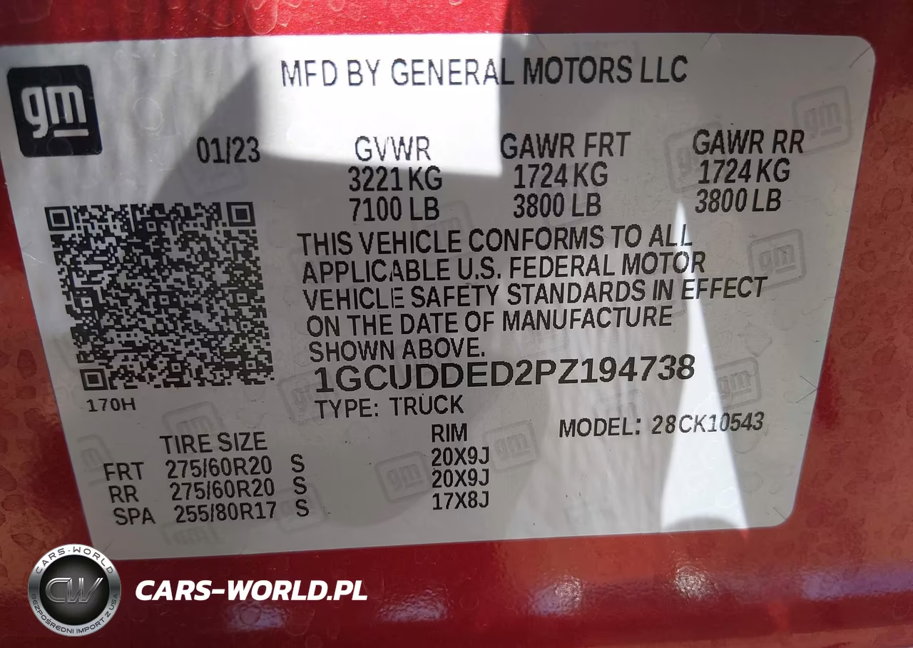 2023 Chevrolet Silverado 1500 4Wd Standard Bed Lt VIN:1GCUDDED2PZ194738 - 9