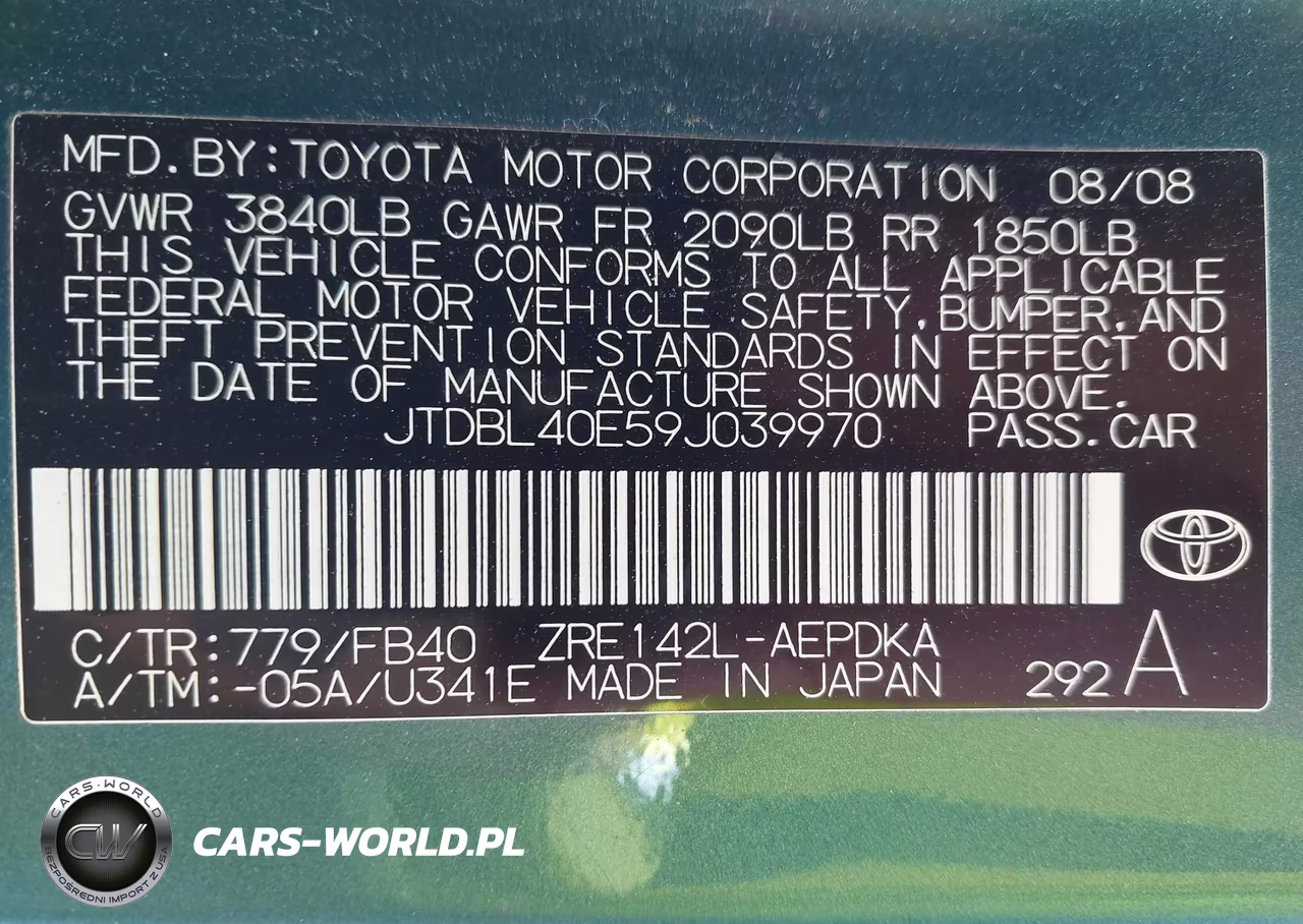 2009 Toyota Corolla Le VIN:JTDBL40E59J039970 - 9