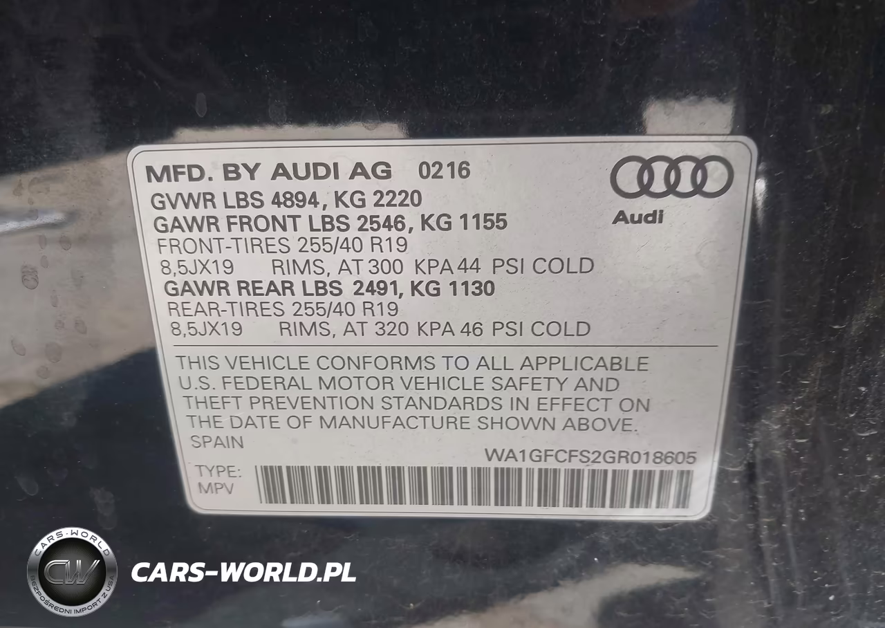 2016 Audi Q3 2.0T Premium Plus VIN:WA1GFCFS2GR018605 - 9
