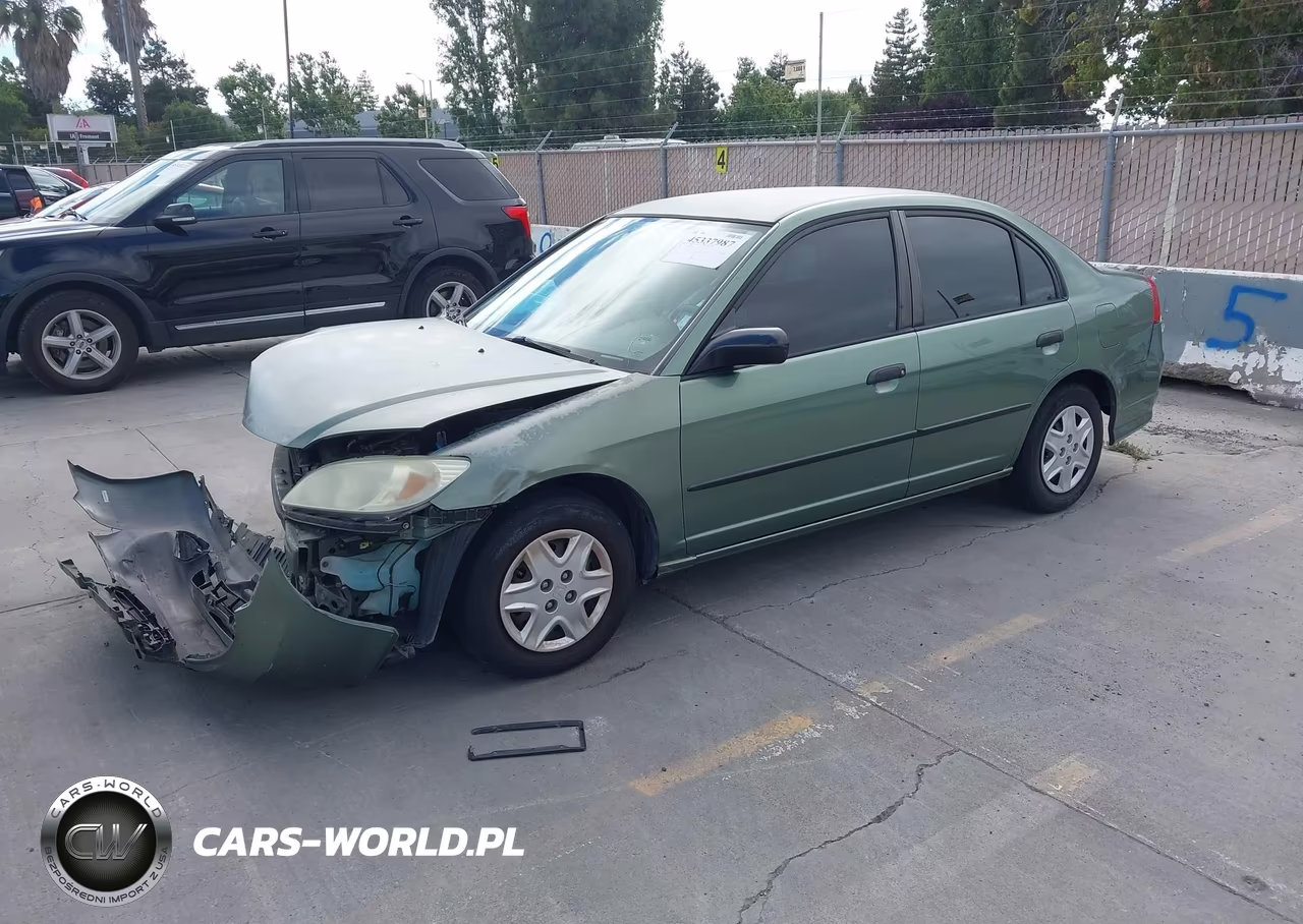 2004 Honda Civic Vp VIN:2HGES16354H554337 - 2