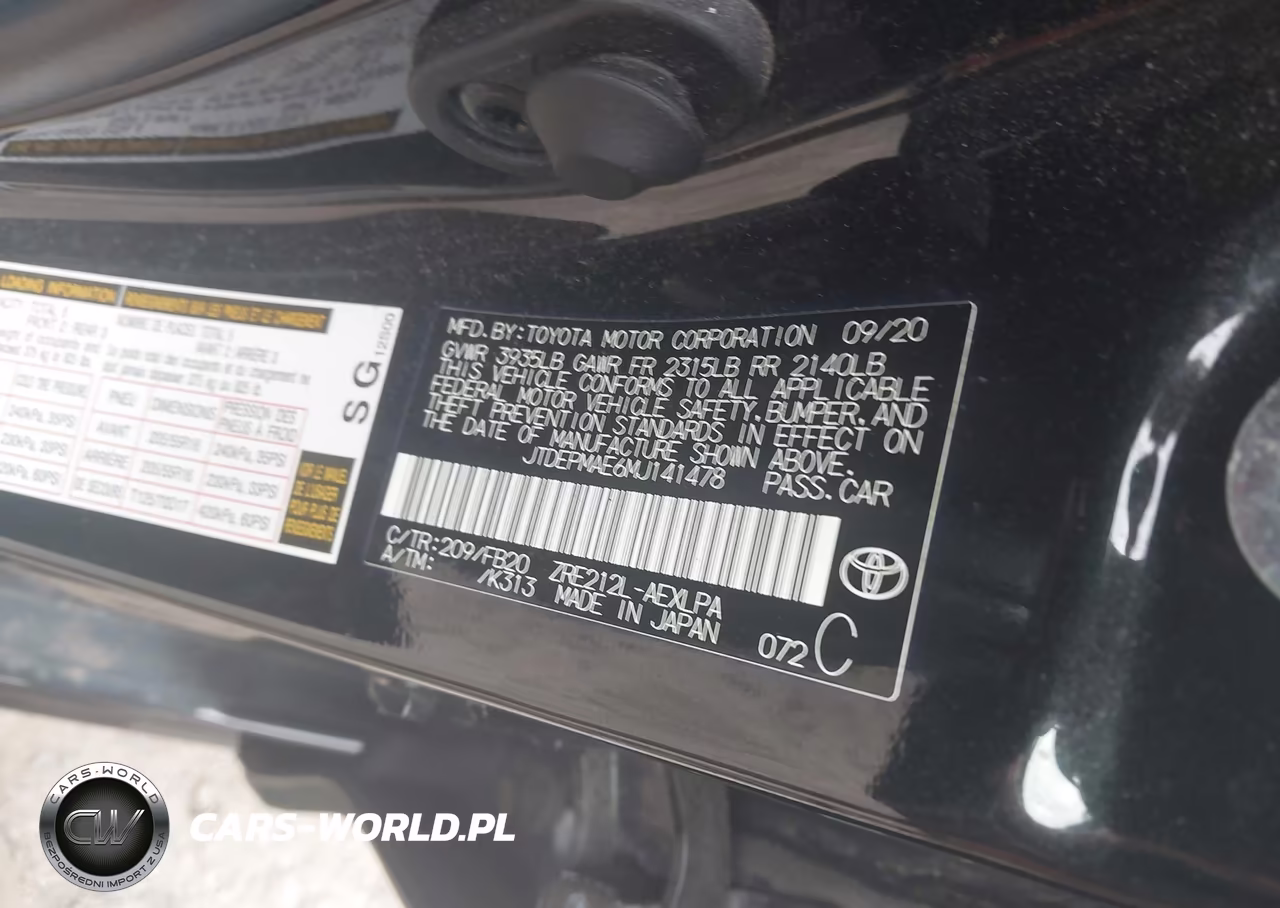 2021 Toyota Corolla Le VIN:JTDEPMAE6MJ141478 - 9