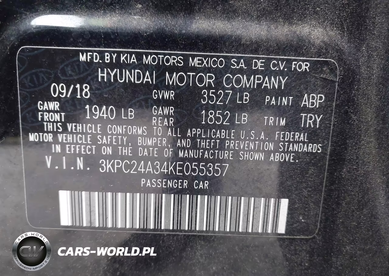 2019 Hyundai Accent Se VIN:3KPC24A34KE055357 - 9