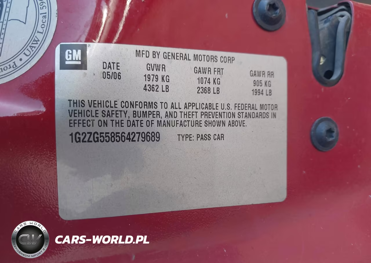 2006 Pontiac G6 VIN:1G2ZG558564279689 - 9