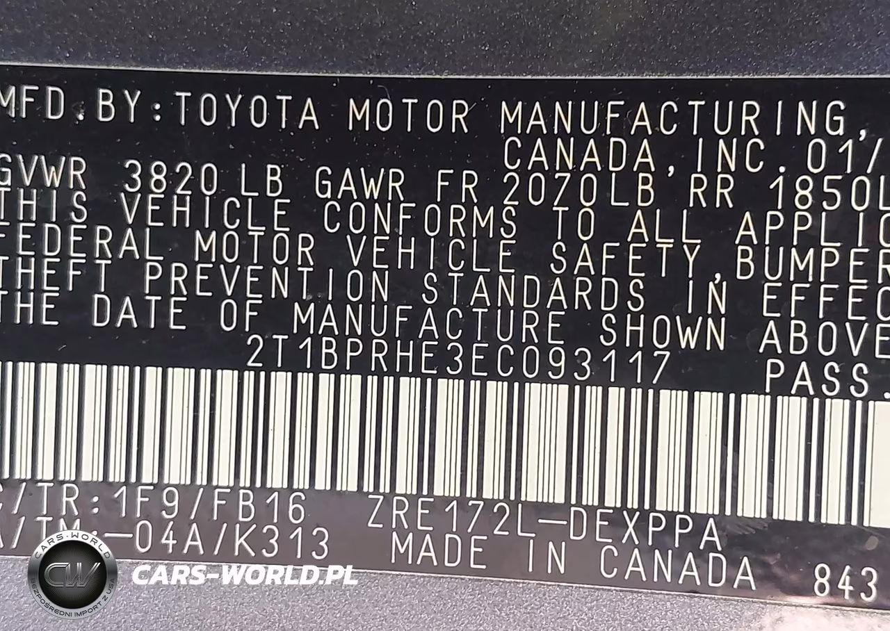 2014 Toyota Corolla Le Eco Plus VIN:2T1BPRHE3EC093117 - 9