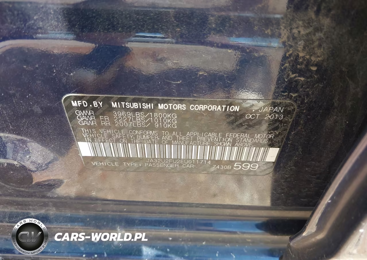 2014 Mitsubishi Lancer Es VIN:JA32U2FU2EU011714 - 9