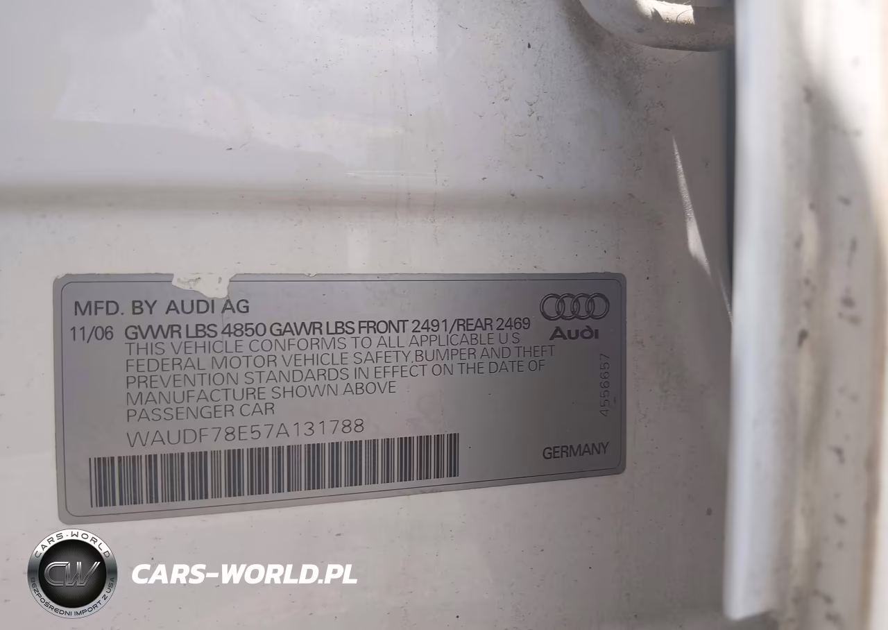 2007 Audi A4 2.0T VIN:WAUDF78E57A131788 - 9
