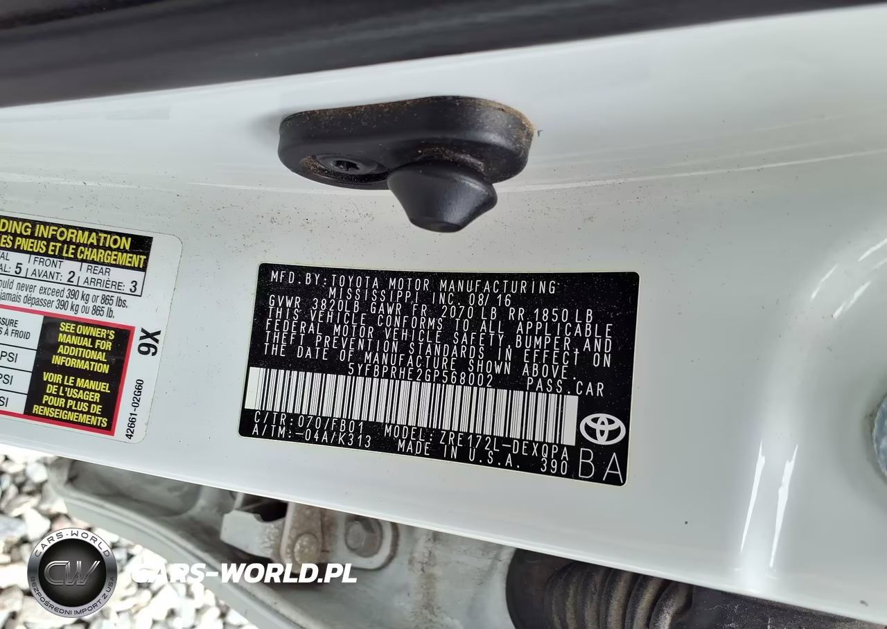 2016 Toyota Corolla Le Eco VIN:5YFBPRHE2GP568002 - 9