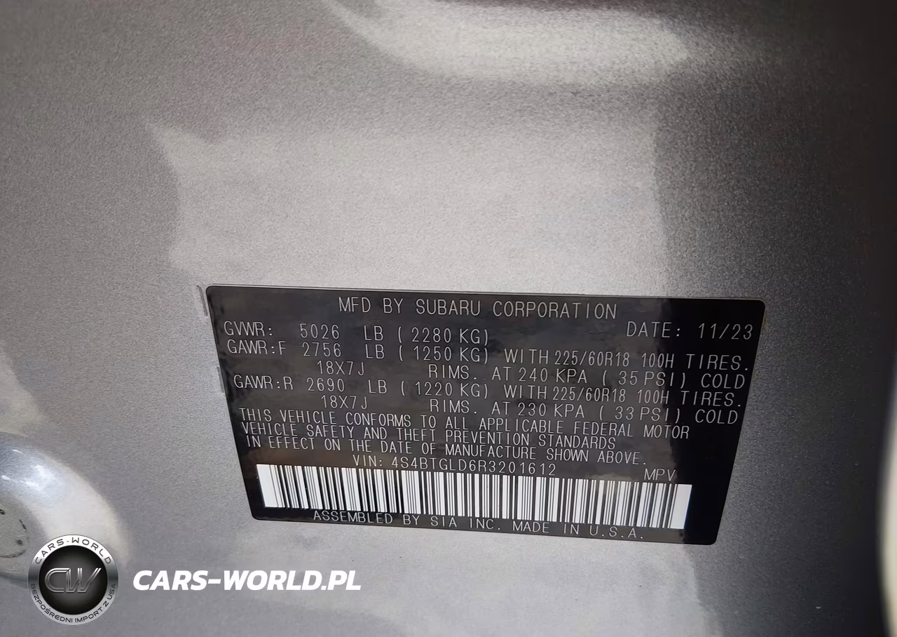 2024 Subaru Outback Onyx Edition Xt VIN:4S4BTGLD6R3201612 - 9