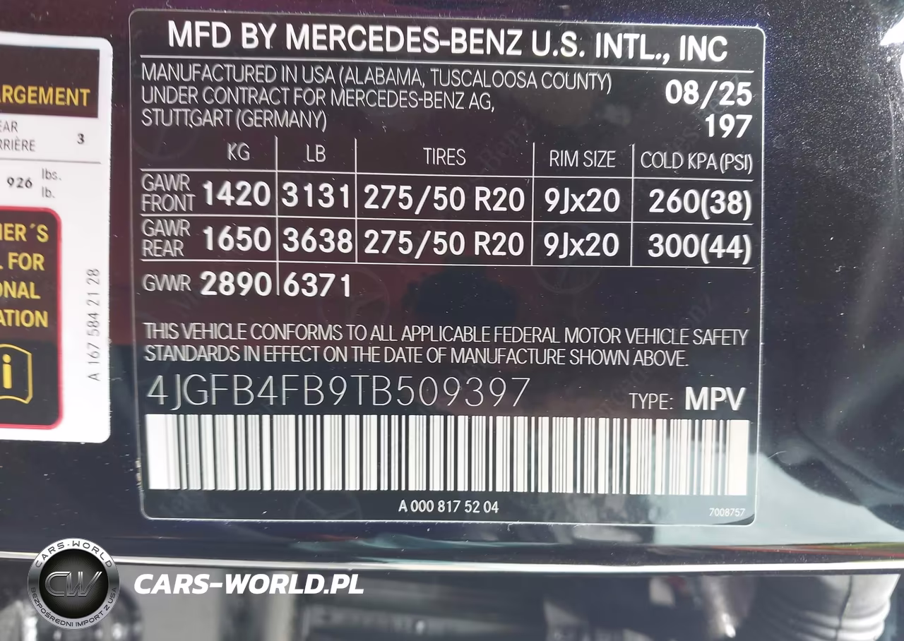 2026 Mercedes-Benz Gle 350 VIN:4JGFB4FB9TB509397 - 9