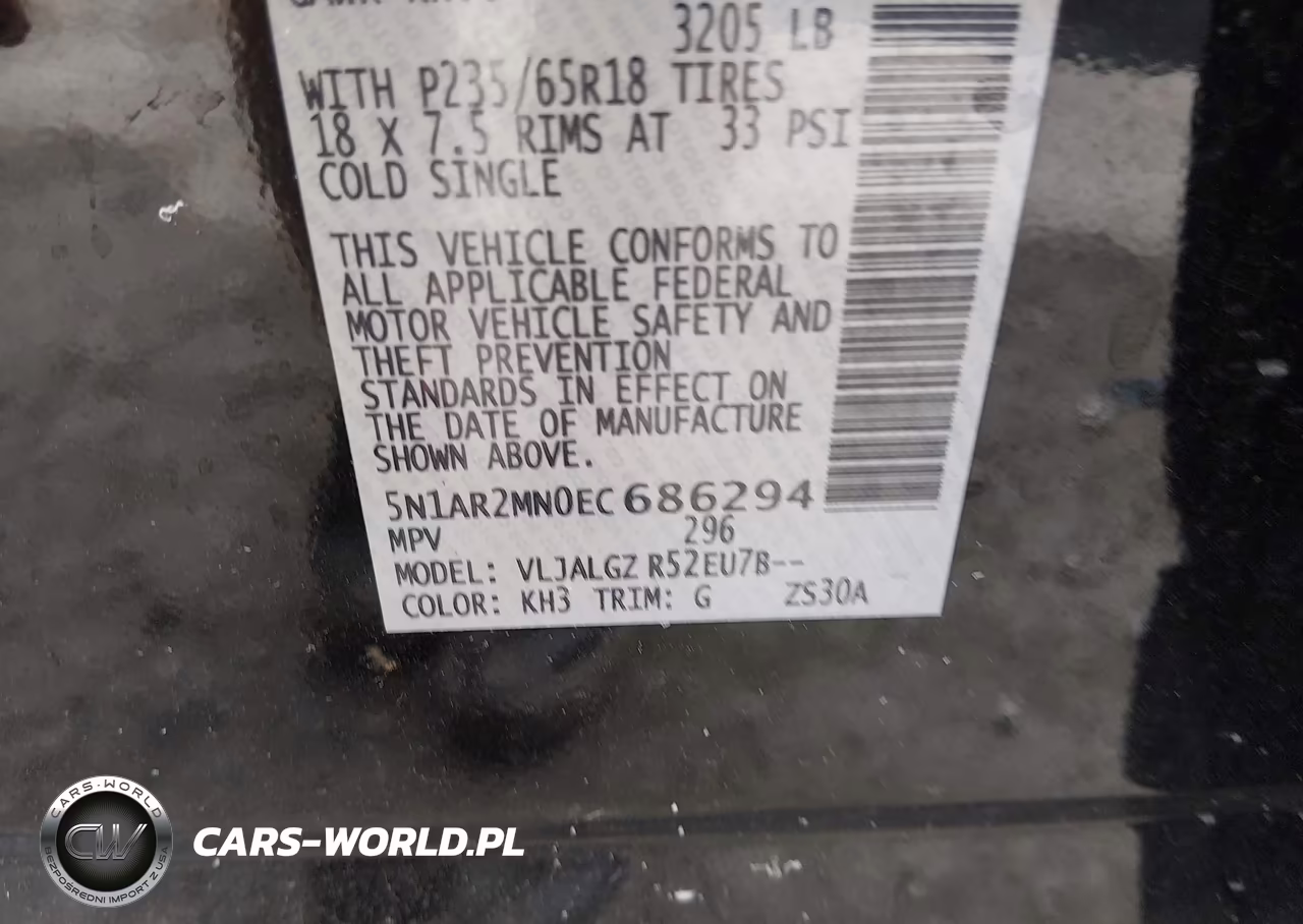 2014 Nissan Pathfinder Sl VIN:5N1AR2MN0EC686294 - 9