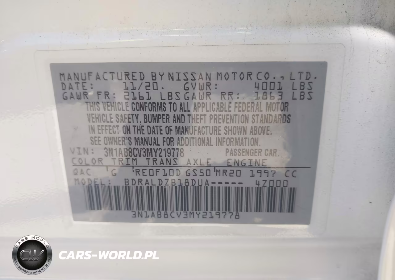 2021 Nissan Sentra Sv Xtronic Cvt VIN:3N1AB8CV3MY219778 - 9