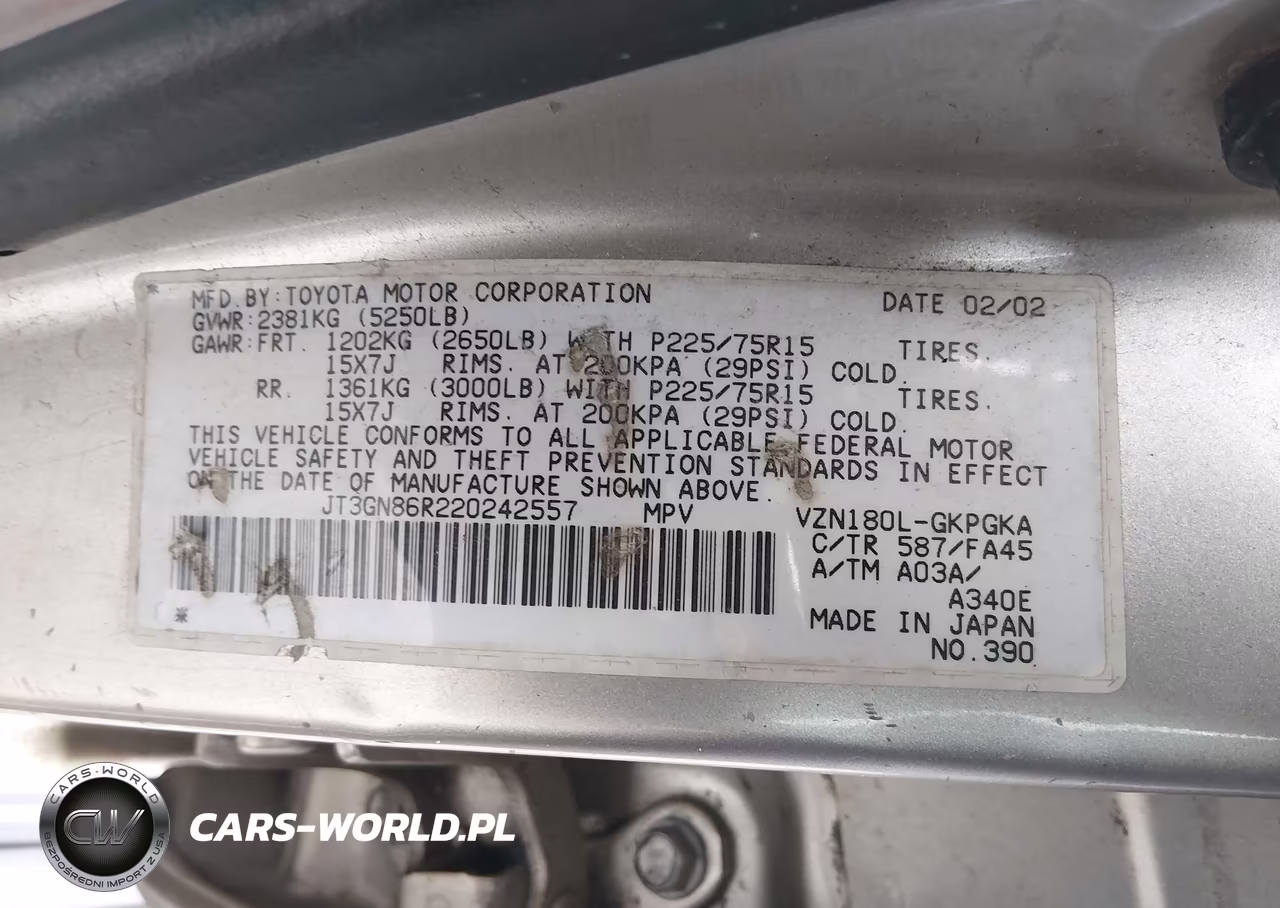 2002 Toyota 4Runner Sr5 V6 VIN:JT3GN86R220242557 - 9