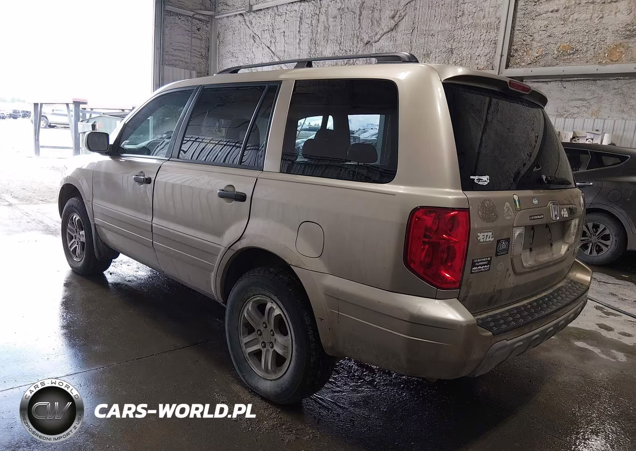 2005 Honda Pilot Ex-L VIN:2HKYF18695H504671 - 3
