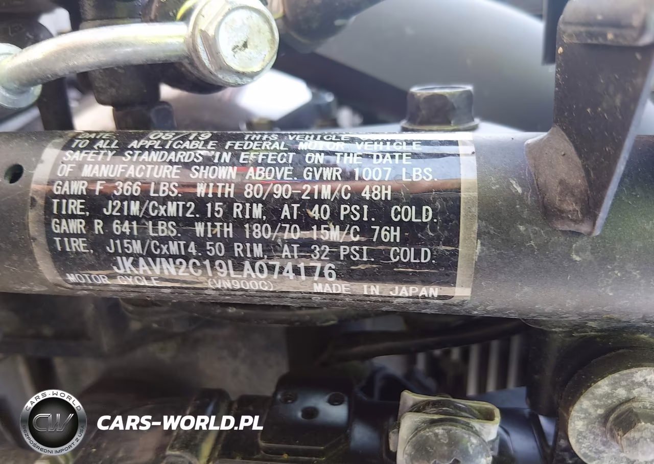 2020 Kawasaki Vn900 C VIN:JKAVN2C19LA074176 - 10