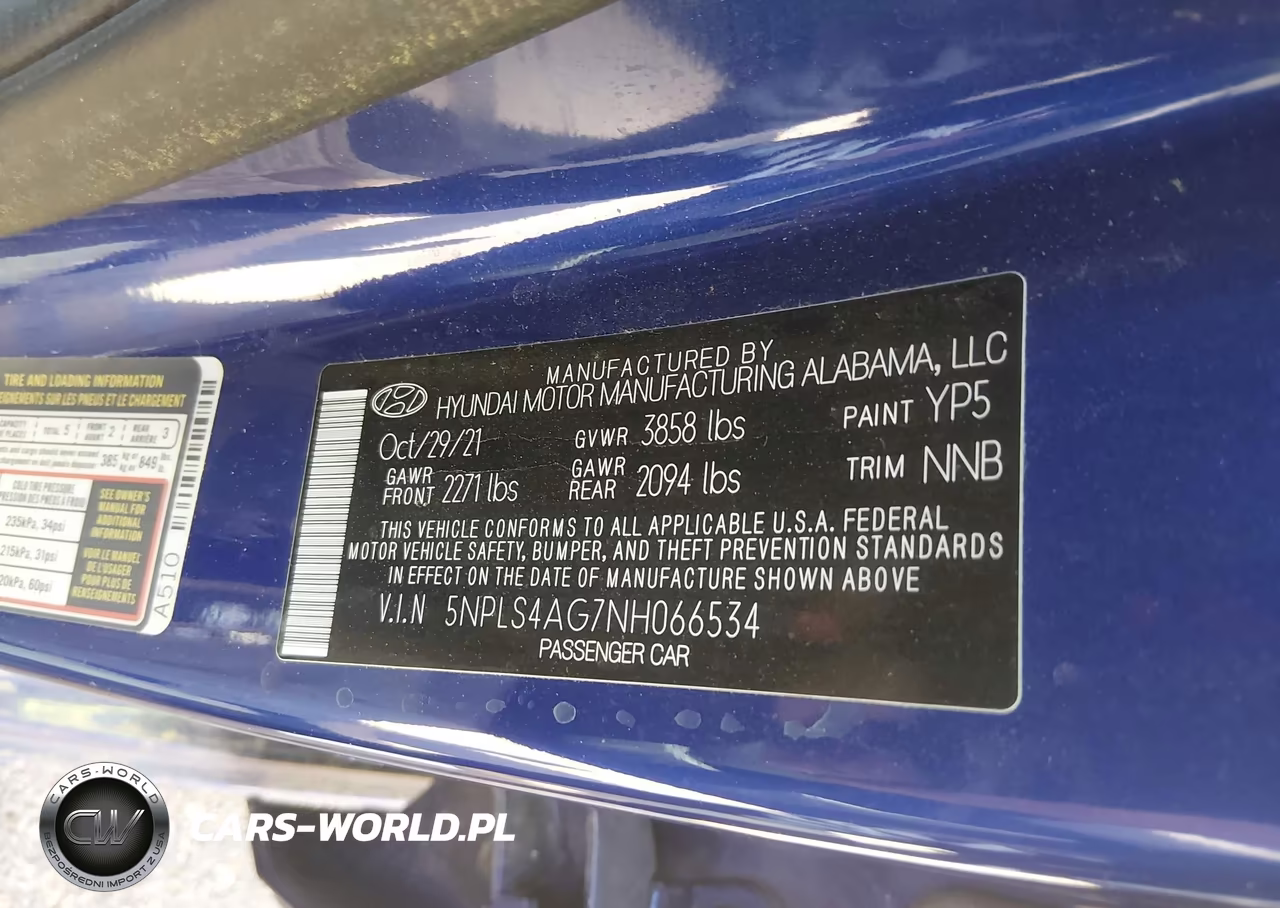 2022 Hyundai Elantra Sel VIN:5NPLS4AG7NH066534 - 9