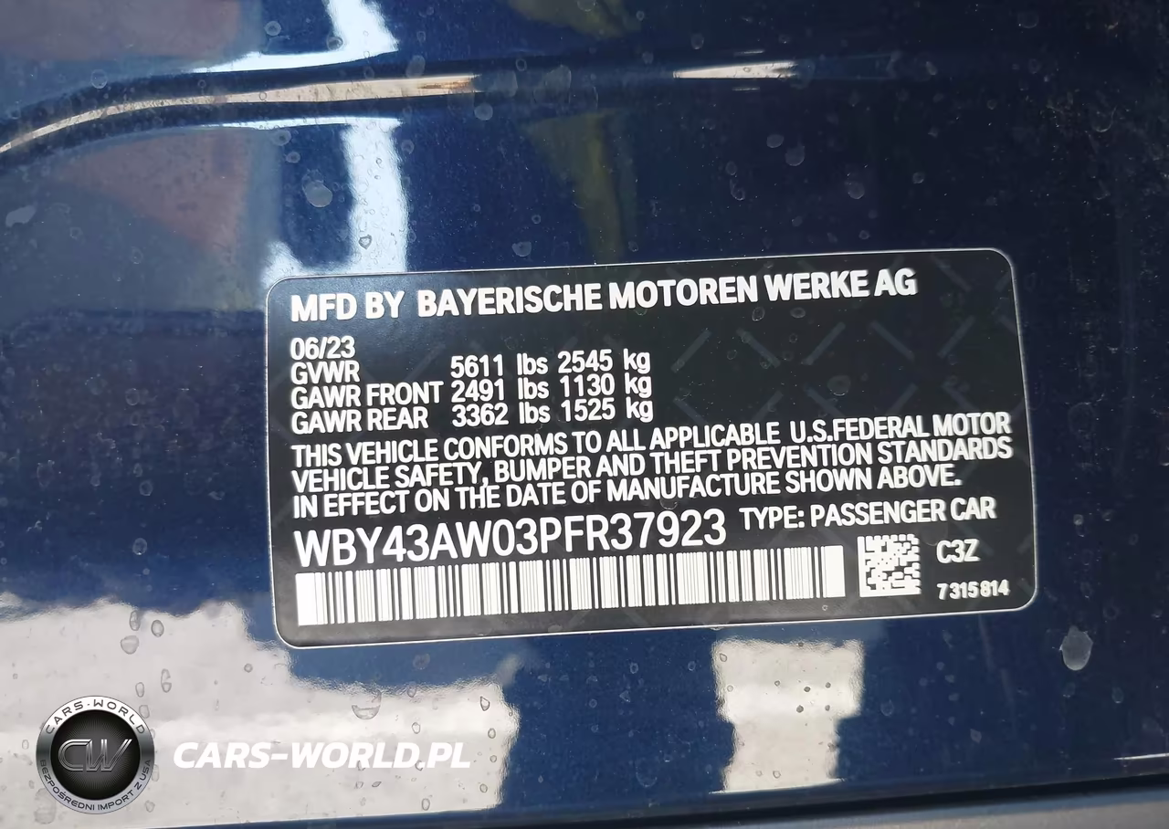 2023 BMW I4 Edrive35 VIN:WBY43AW03PFR37923 - 9