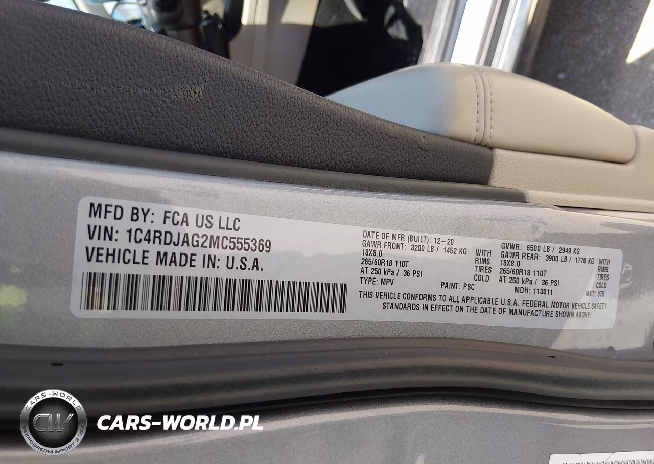 2021 Dodge Durango Sxt Plus Awd VIN:1C4RDJAG2MC555369 - 9