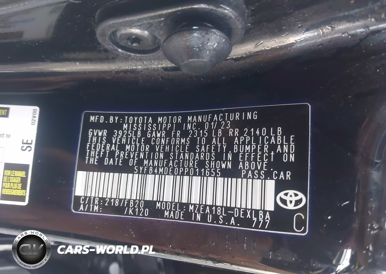 2023 Toyota Corolla Le VIN:5YFB4MDE0PP011655 - 9