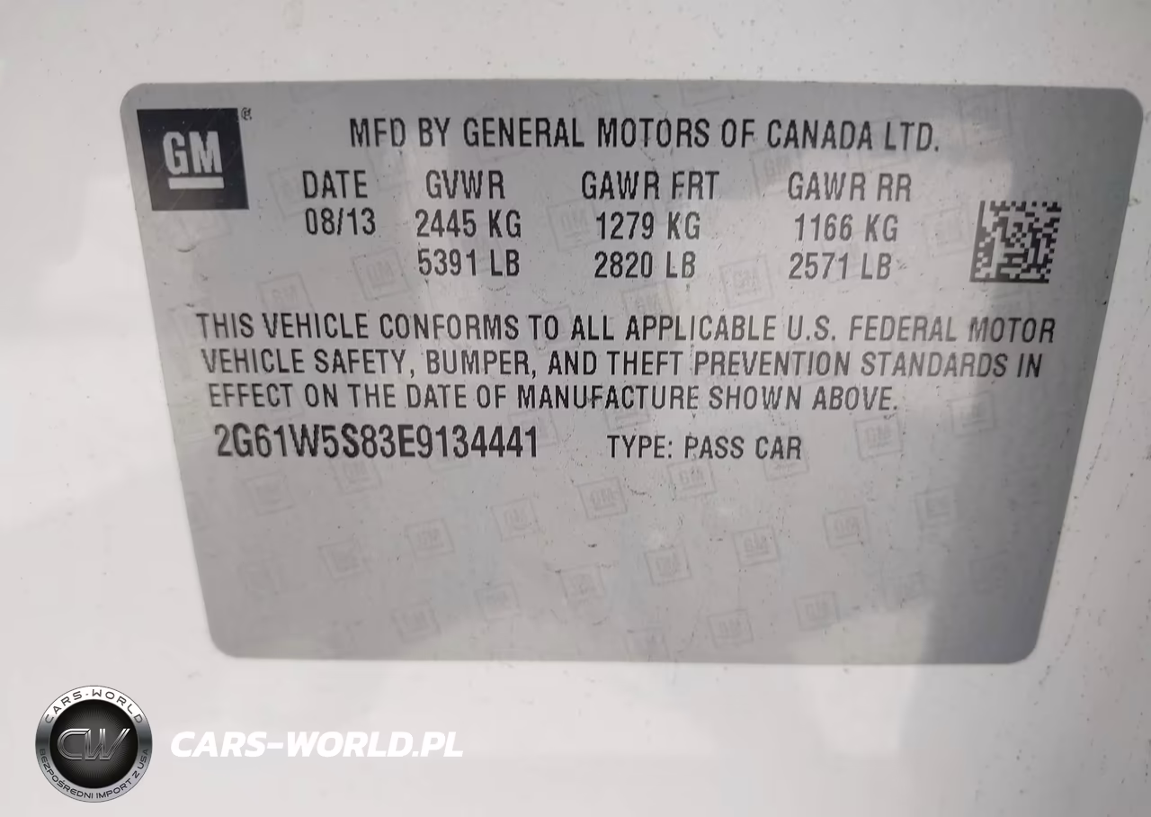 2014 Cadillac Xts Vsport Platinum VIN:2G61W5S83E9134441 - 9